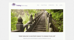 Desktop Screenshot of findingbalancenc.com